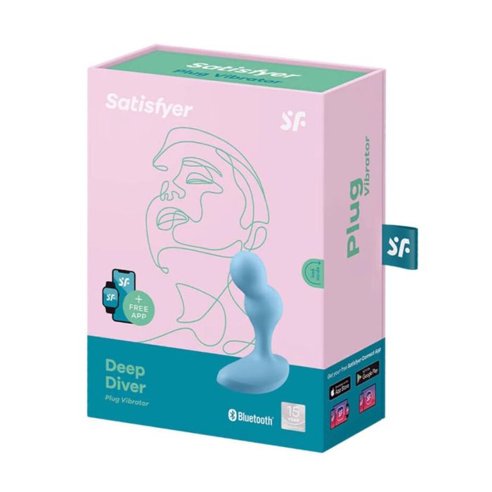 Satisfyer Deep diver plug vibrator azul Satisfyer Deep diver plug vibrator azul