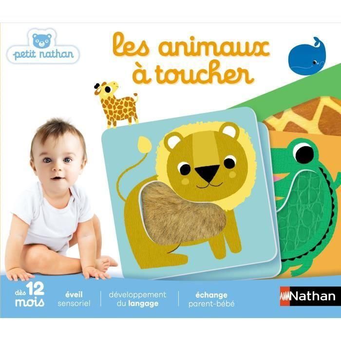 Nathan Animales al Tacto para Bebés - Juego Sensorial Multisensorial con Estimulación Motora y Memoria (+12 Meses)