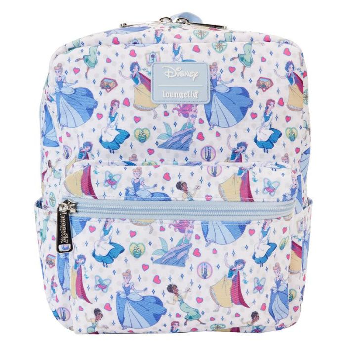 Loungefly Mochila Nylon Manga Style Princesas Disney 24cm 0 Loungefly Mochila Nylon Manga Style Princesas Disney 24cm 0