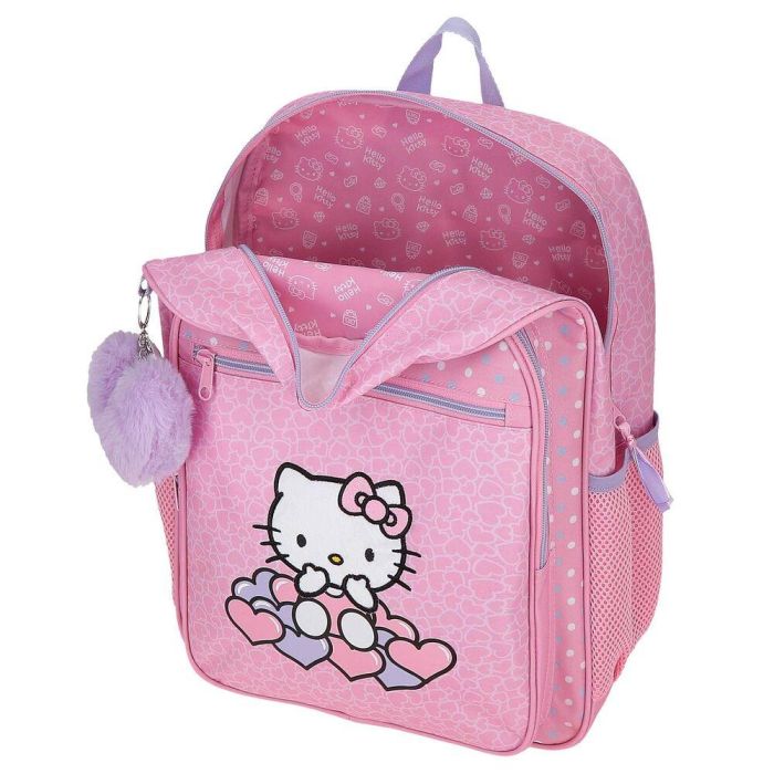 Mochila Hearts & Dots Hello Kitty 38cm adaptable 3 Mochila Hearts & Dots Hello Kitty 38cm adaptable 3