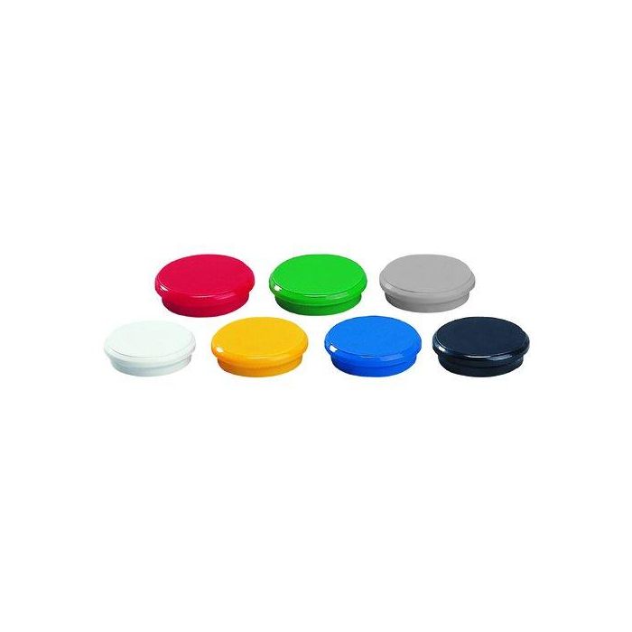 Imanes Redondos Dahle 24 Mm Colores Surtidos Bote De 10