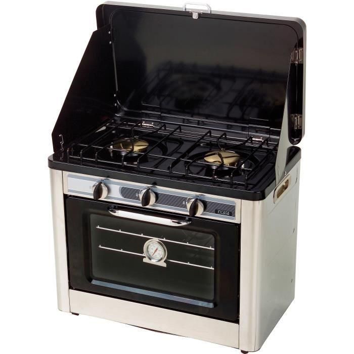 Estufa/horno combinado de 2 fuegos de camping - INCASA - 016463 1 Estufa/horno combinado de 2 fuegos de camping - INCASA - 016463 1