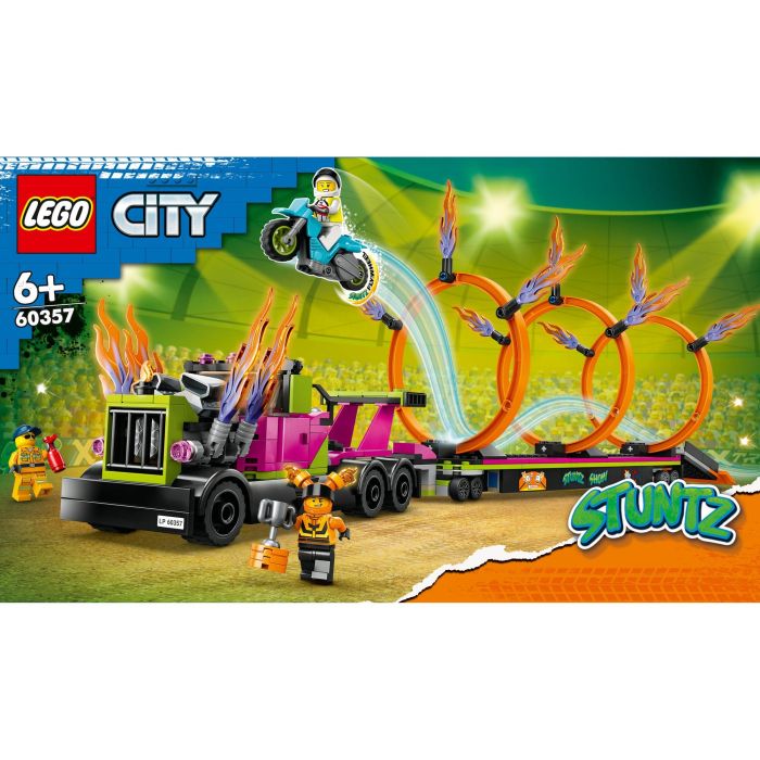 Lego City Stuntz 60357 El desafío Cascade: círculos de incendios, juguete de motocicleta con camión 10 Lego City Stuntz 60357 El desafío Cascade: círculos de incendios, juguete de motocicleta con camión 10