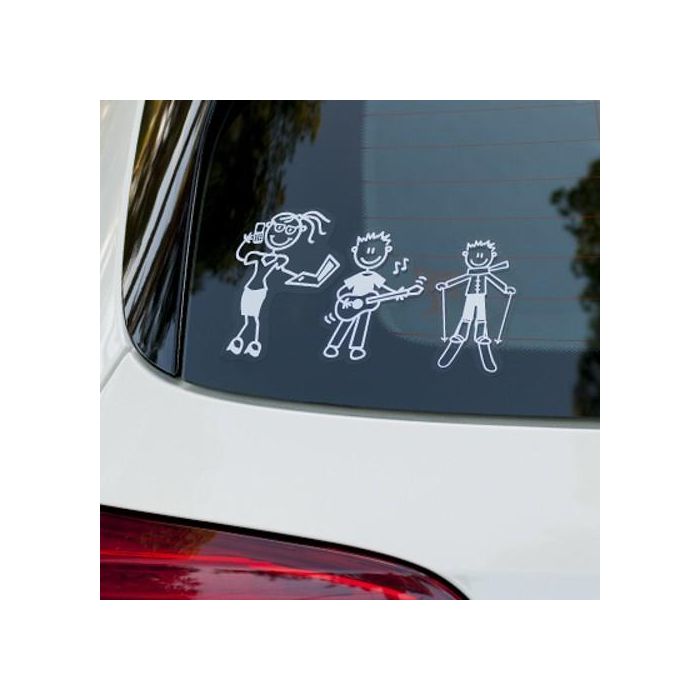 Adhesivo para Ventana de Coche Exterior con Diseño de Familia, Mujer y Trabajo - ADH06672 Adhesivo para Ventana de Coche Exterior con Diseño de Familia, Mujer y Trabajo - ADH06672