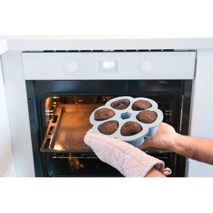 Beaba Multiportions Silicona 6x150 ml Azul - Molde Congelación 1