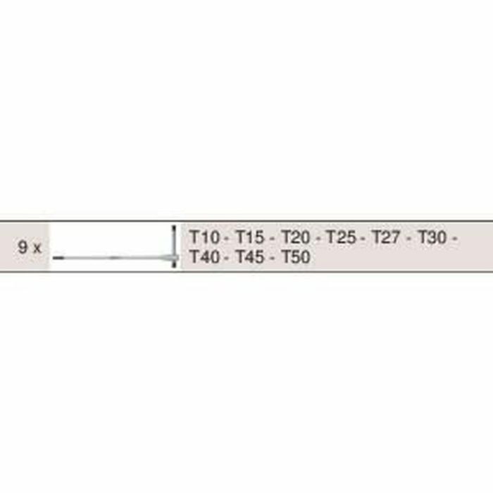 KS TOOLS 713.5018 Módulo de llaves Torx con mango en T - 9 piezas 1