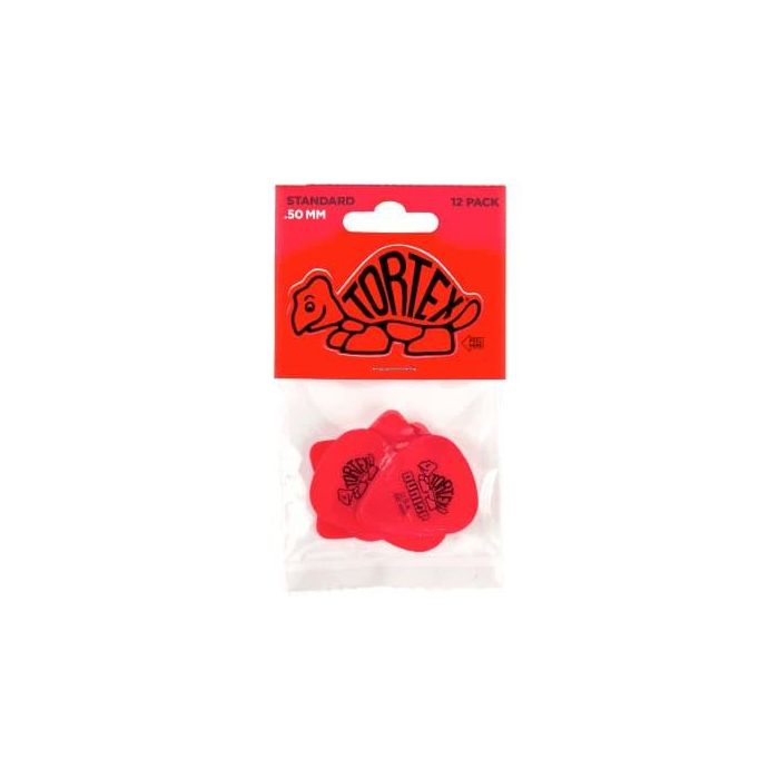 Dunlop Tortex / Standard Púas de Guitarra 0,50Mm - Pack de 12 Unidades