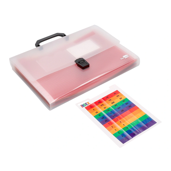 Liderpapel Carpeta Clasificador Fuelle 45144 Polipropileno A4 Transparente con Asa Spectrafile 26 Departamentos 3 Liderpapel Carpeta Clasificador Fuelle 45144 Polipropileno A4 Transparente con Asa Spectrafile 26 Departamentos 3