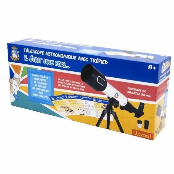 HOLA MAESTRO 430349 - Telescopio de Iniciación a la Astronomía Potencia 90-50mm, 20 Experimentos y App Star Walk 2 3 HOLA MAESTRO 430349 - Telescopio de Iniciación a la Astronomía Potencia 90-50mm, 20 Experimentos y App Star Walk 2 3