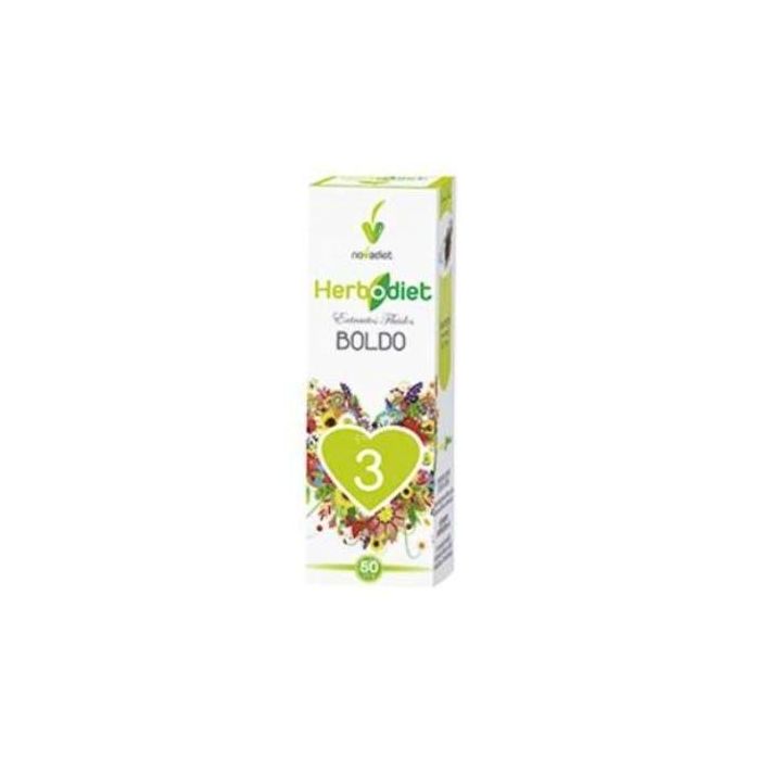 Herbodiet Ext. Fluido Boldo 50ml - Estimula Funciones Digestivas y Hepáticas, Regula Bilis