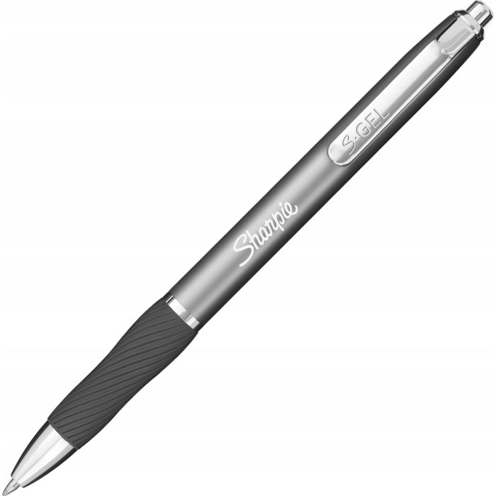 Sharpie Gelschreiber S-Gel 0.7mm 2er Set+2Minen Schwrz Metal Blister 3