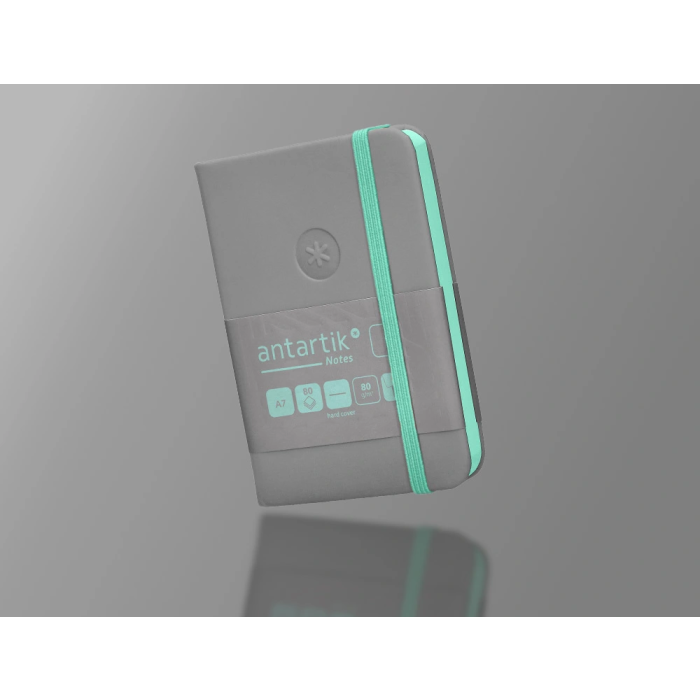 Antartik Cuaderno A7 Tapa Dura Hojas Lisas Gris y Turquesa 80 Hojas 80 gr FSC 9 Antartik Cuaderno A7 Tapa Dura Hojas Lisas Gris y Turquesa 80 Hojas 80 gr FSC 9