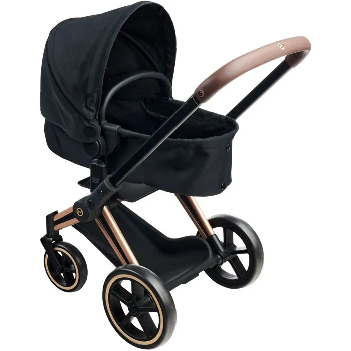 Corolle Cybex Priam Cochecito 3 en 1 para Muñecas de 36 a 42 cm - Gris - A partir de 3 años - REF: COR4062013142074