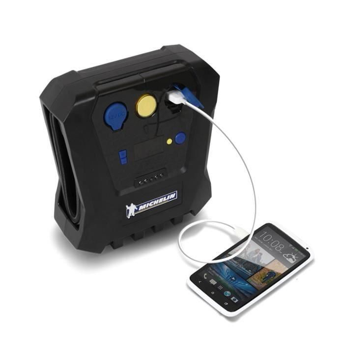 Michelin Compresor Digital Programable 12V 7 bar con USB LED y Manómetro Digital 1 Michelin Compresor Digital Programable 12V 7 bar con USB LED y Manómetro Digital 1