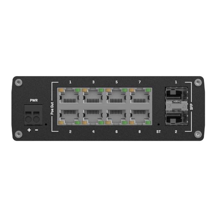 Teltonika Networks TSW202 Managed PoE+ Switch Industrial 8 Puertos Gigabit Ethernet PoE+ 30W 2 Puertos SFP Fibra Óptica 4 Teltonika Networks TSW202 Managed PoE+ Switch Industrial 8 Puertos Gigabit Ethernet PoE+ 30W 2 Puertos SFP Fibra Óptica 4