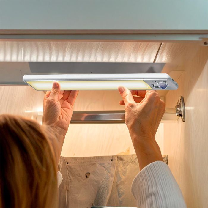 Regleta led regulable y recargable con sensor, magnética, 1,5 W, 3cct, 1500 mah, 14 x 40 x 306 mm 9 Regleta led regulable y recargable con sensor, magnética, 1,5 W, 3cct, 1500 mah, 14 x 40 x 306 mm 9