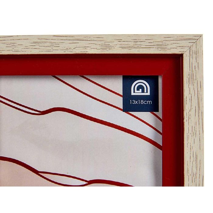 Giftdecor Portafotos Natural Borde Rojo para Foto 13x18 cm (Set de 24) 3