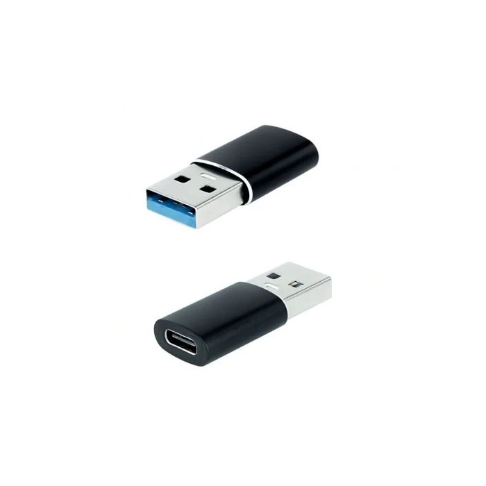 ADAPTADOR NANO CABLE USB A/M - USB C/H 3.1 NEGRO