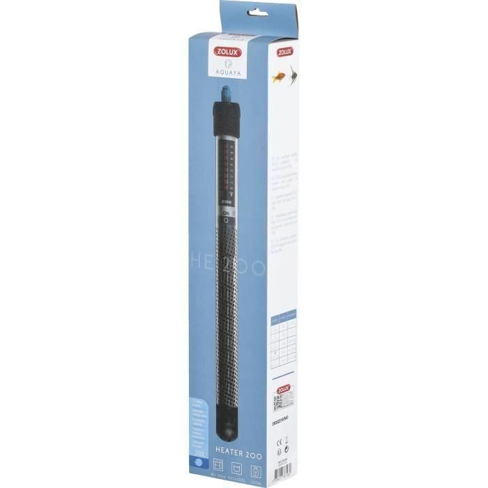 Calentador - Zolux - Para acuario - Temperatura regulable hasta 34°C - 200W 1 Calentador - Zolux - Para acuario - Temperatura regulable hasta 34°C - 200W 1