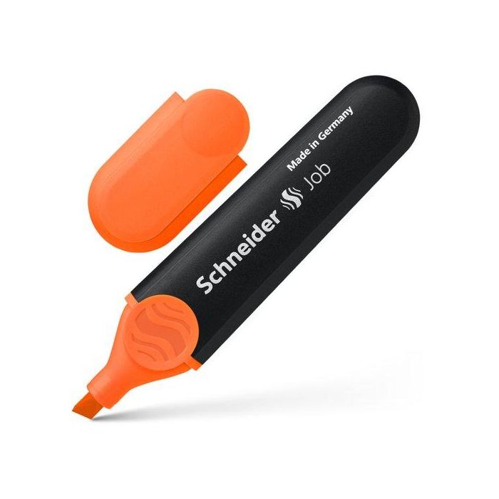 Marcador Fluor Schneider Job Naranja 10 unidades