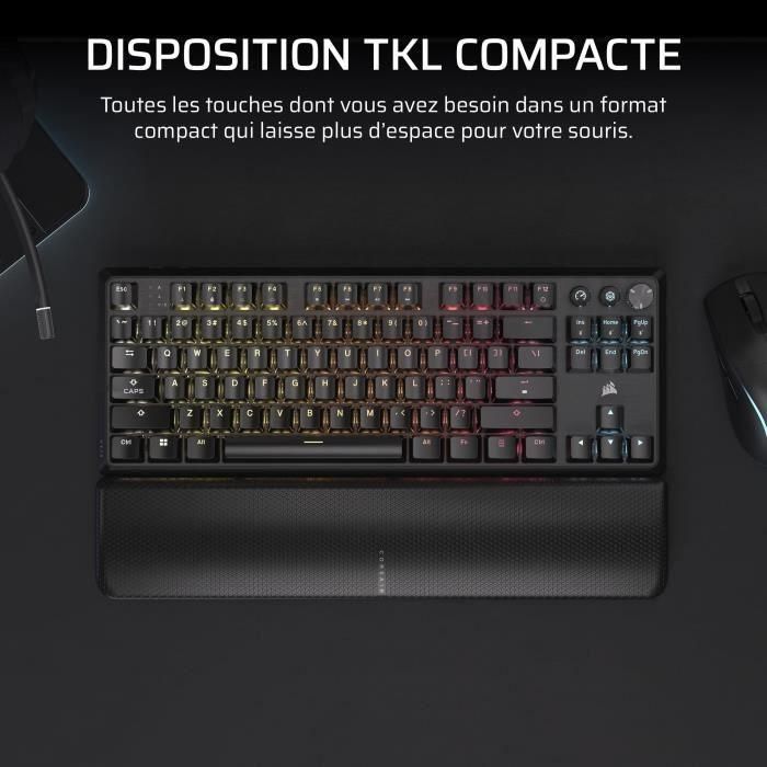 Teclado para juegos - CORSAIR - K70 Core TKL inalámbrico - RGB, interruptores MLX Red v2 2 Teclado para juegos - CORSAIR - K70 Core TKL inalámbrico - RGB, interruptores MLX Red v2 2