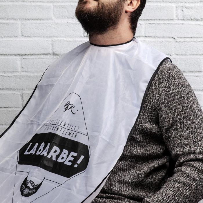 Cosmetic Club Delantal Afeitado Con Ventosas Barber Shop 5