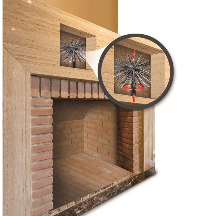 Massó Deshollinador Erizo de Acero Ø 250 mm para Chimeneas de Obra y Tubos Acero Inoxidable 2 Massó Deshollinador Erizo de Acero Ø 250 mm para Chimeneas de Obra y Tubos Acero Inoxidable 2