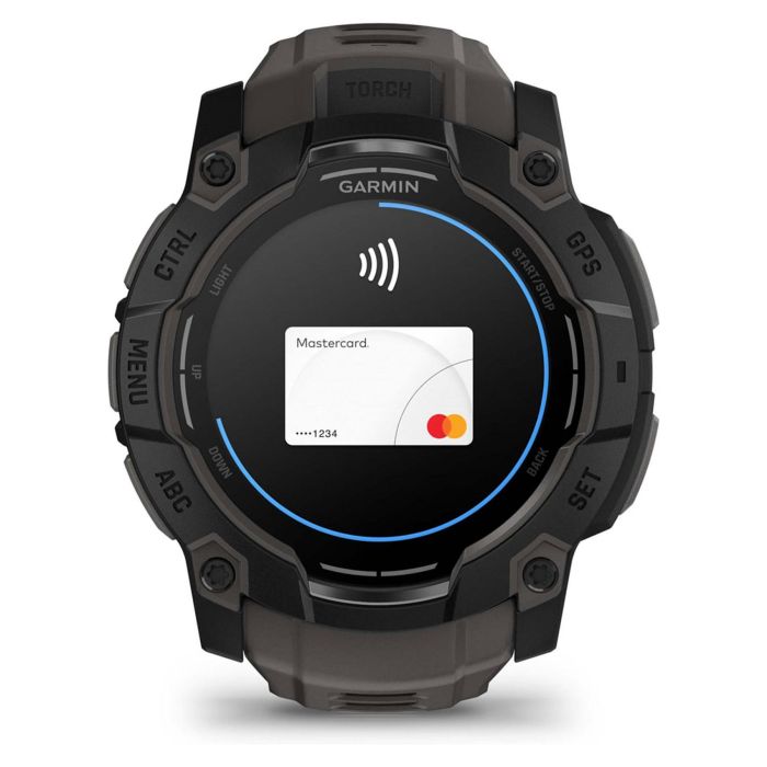 Garmin Instinct 3 AMOLED 50mm Schwarz Reloj Inteligente GPS Unisex con Pantalla AMOLED, 4GB, 10 ATM