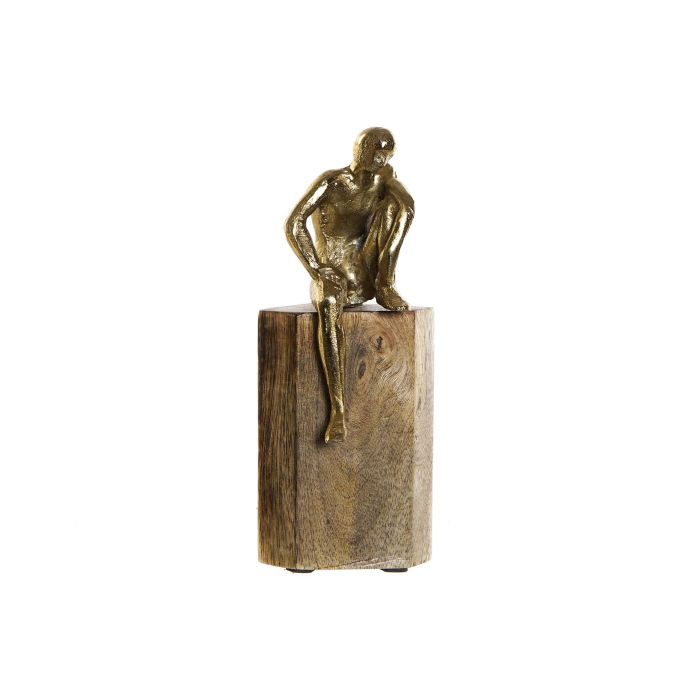 Figura Moderno DKD Home Decor Dorado Natural 9 x 21 x 9 cm (2 Unidades) 0 Figura Moderno DKD Home Decor Dorado Natural 9 x 21 x 9 cm (2 Unidades) 0