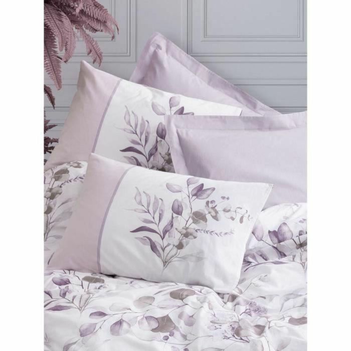 Juego de Cama Completo ASI8683743799152 - Funda Nórdica 220x240 cm + 2 Fundas Almohada 60x60 cm - Algodón 100% - Lila 3