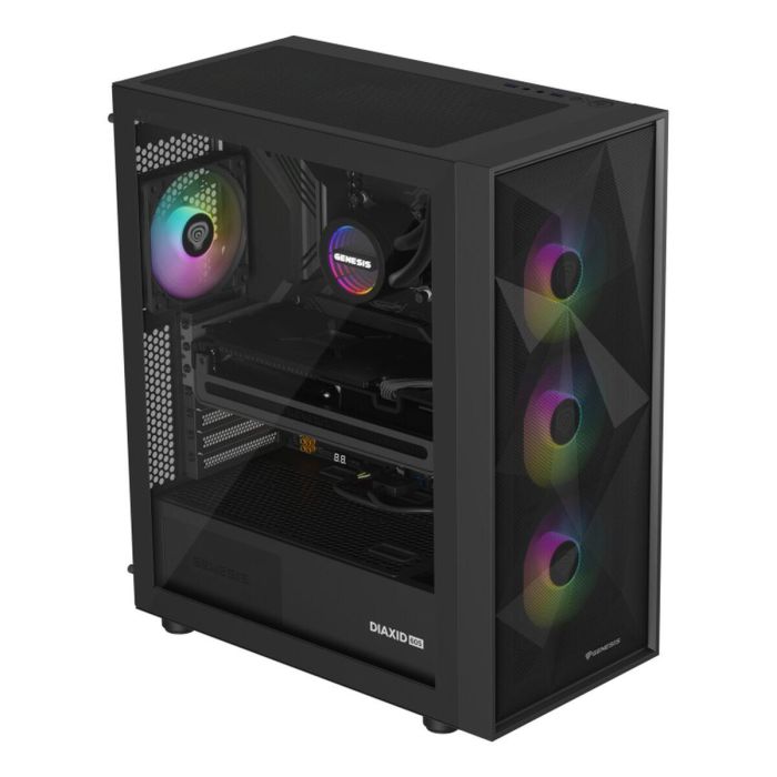 GENESIS NLG-2321 Kit de Refrigeración Líquida para Ordenador, Carcasa PC, Negro, 3 Ventiladores, Iluminación LED RGB 3