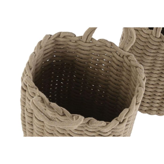 Juego de Cestas Home ESPRIT Blanco Beige Cuerda (2 Piezas) (2 Unidades) 2 Juego de Cestas Home ESPRIT Blanco Beige Cuerda (2 Piezas) (2 Unidades) 2