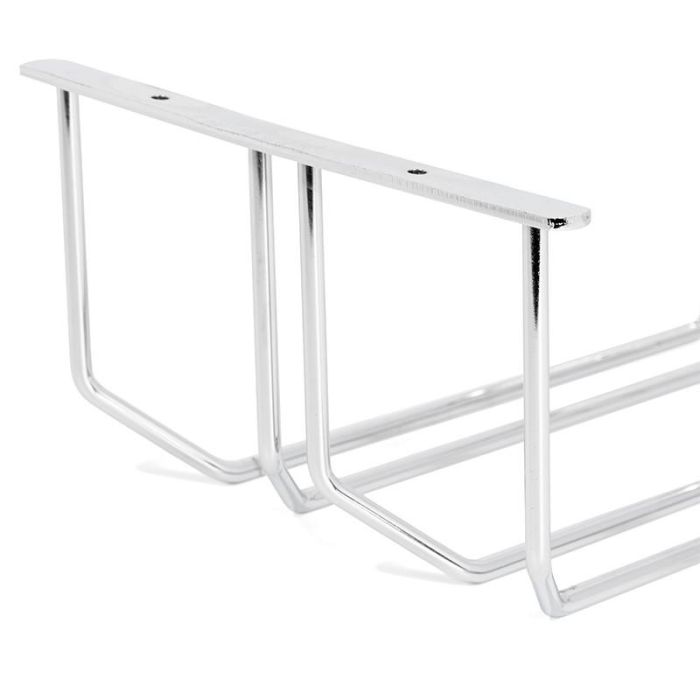 ALK Soporte Copas Doble SOCOPA Cromado, para Colgar, Bajo Balda, Acero 182x279x112 mm 2