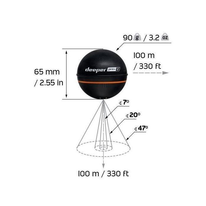 Deeper Pro+ V2 Sonda Portátil 2 Deeper Pro+ V2 Sonda Portátil 2