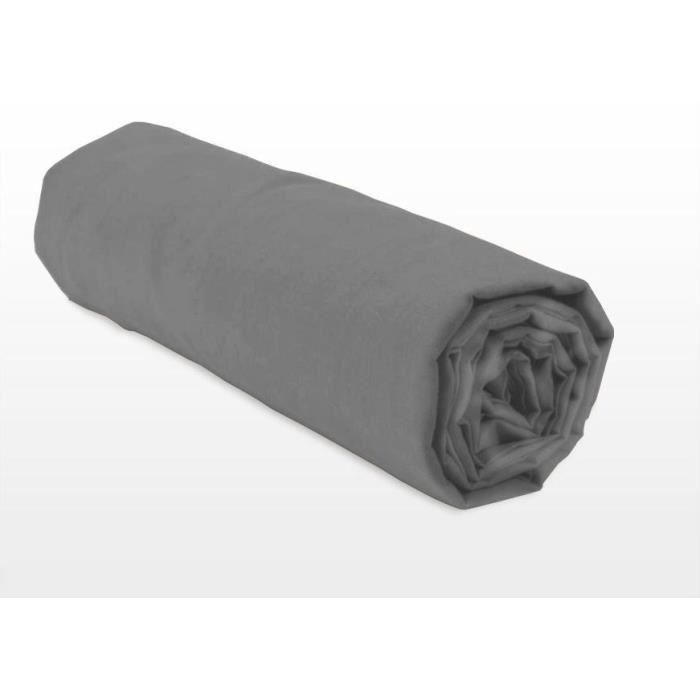 Sábana bajera ajustable - HOME LINGE PASSION - HP71762 - 90 x 190 cm + capó 30 cm - Microfibra - 82 g - Gris antracita 3 Sábana bajera ajustable - HOME LINGE PASSION - HP71762 - 90 x 190 cm + capó 30 cm - Microfibra - 82 g - Gris antracita 3