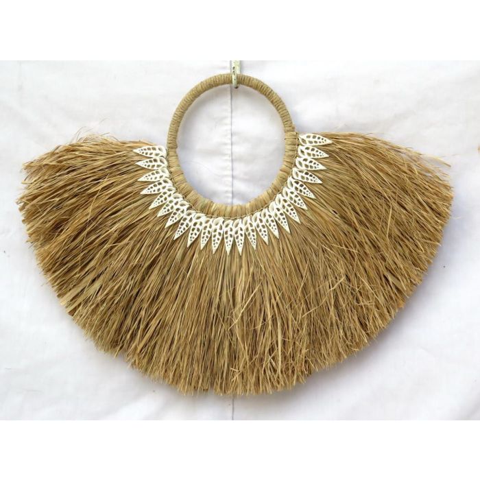 DKD Home Decor Decoración Pared Étnica Balinesa Yute Natural, Cuadro Panel Decorativo 60 cm Ancho x 39 cm Alto