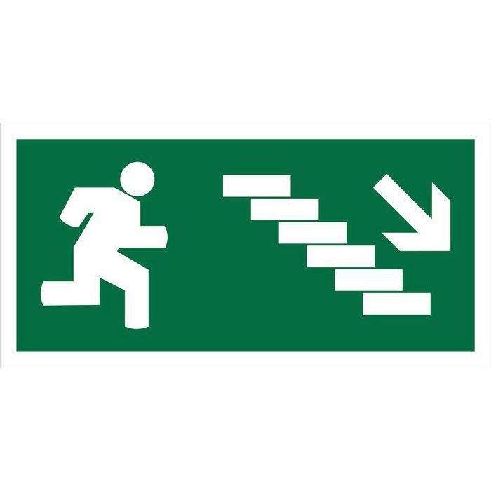 GO 200x100 DOWN RIGHT STAIR SIGN GO 200x100 DOWN RIGHT STAIR SIGN