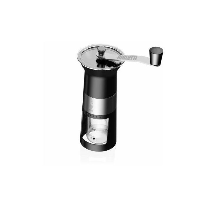 Bialetti Premium-Kaffeemühle (manuell) mit Edelstahlmahlwerk - schwarz 1 Bialetti Premium-Kaffeemühle (manuell) mit Edelstahlmahlwerk - schwarz 1