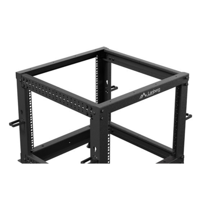 Lanberg Armario Rack Abierto 19" 9U Independiente para Servidores y Red 600kg Negro con Ruedas y Profundidad Ajustable 2 Lanberg Armario Rack Abierto 19" 9U Independiente para Servidores y Red 600kg Negro con Ruedas y Profundidad Ajustable 2