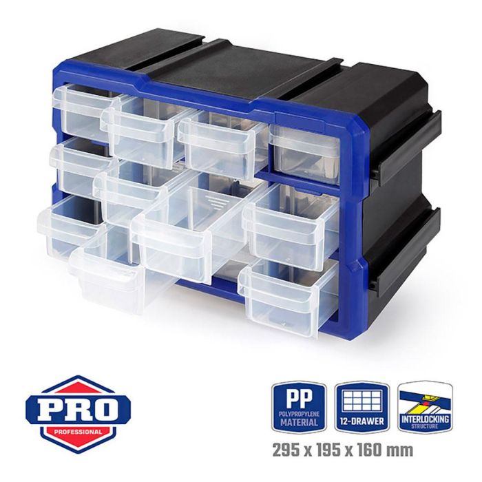 Organizador apilable de 12 cajones. workpro 1