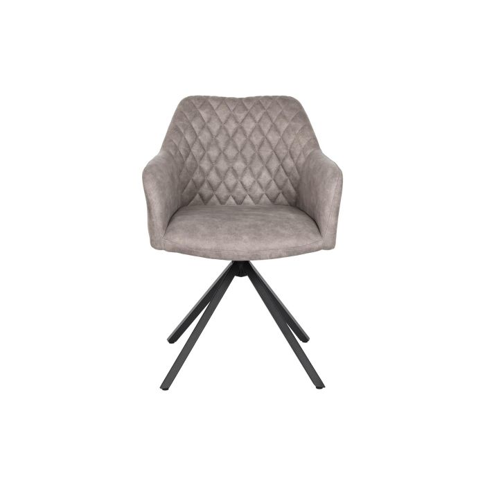 DKD Home Decor Silla Loft Gris Negro Microfibra Metal 58 x 83 x 55 cm 4 DKD Home Decor Silla Loft Gris Negro Microfibra Metal 58 x 83 x 55 cm 4