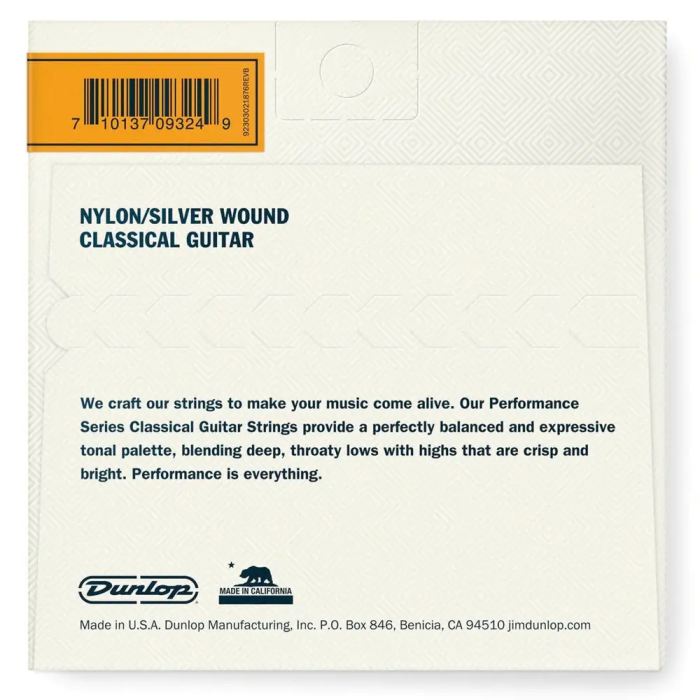Dunlop Juego de Cuerdas Clásica Nylon (Bola) Tensión Normal para Guitarra 1