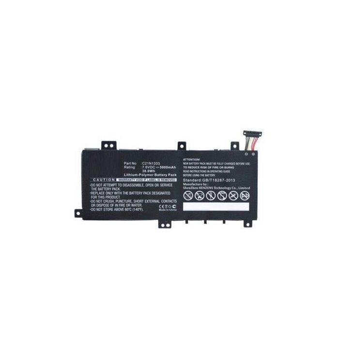 CoreParts Batería Portátil 28.50Wh Li-Pol 7.5V 3800mAh Negro para Asus Transformer Flip TP550LA, TP550LD 2
