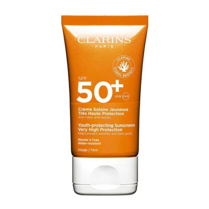 Clarins Solar Crema Tacto Seco Rostro Uva-Uvb50+