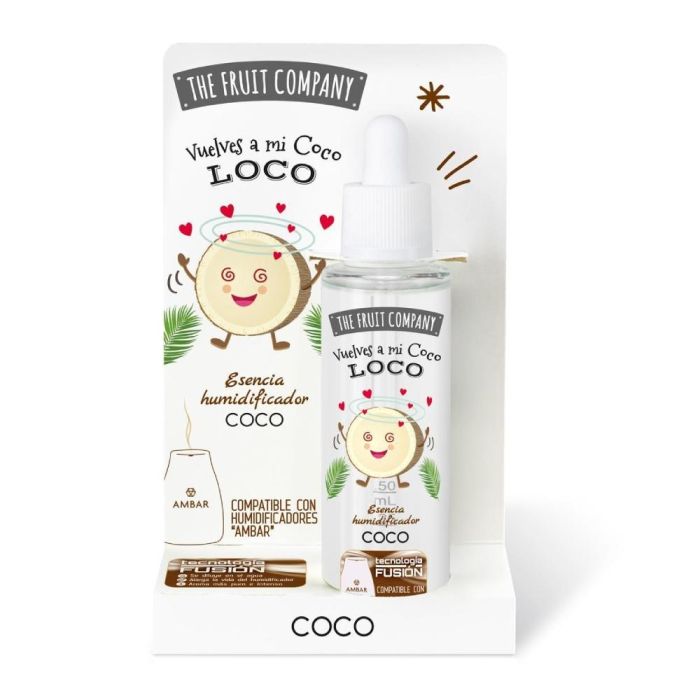 The Fruit Company Esencia Concentrada Humidificador Aroma Coco Fusión 50ml para Aromaterapia Pura e Intensa, Sin Impurezas