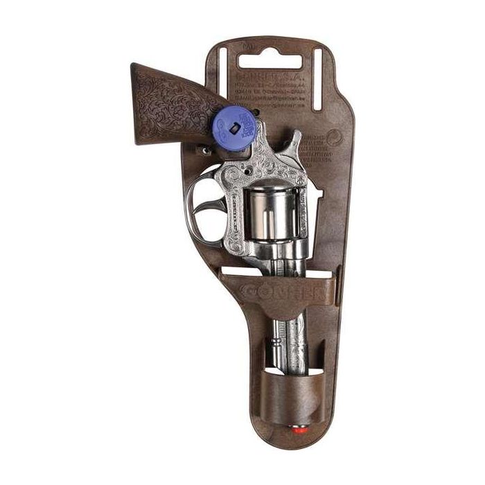 Gonher Pistola de Juguete de Metal tipo Revolver con Capacidad para 8 Tiros, Dimensiones 12x23x3,5 cm, Ideal para Niños a Partir de 3 Años 2