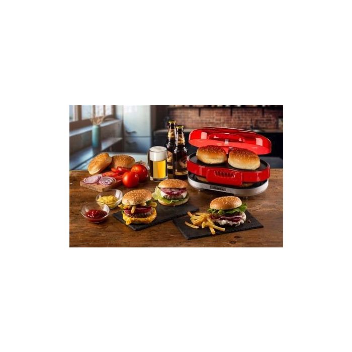 Ariete 205/00 Máquina de Hamburguesas Party Time Roja 2 Ariete 205/00 Máquina de Hamburguesas Party Time Roja 2