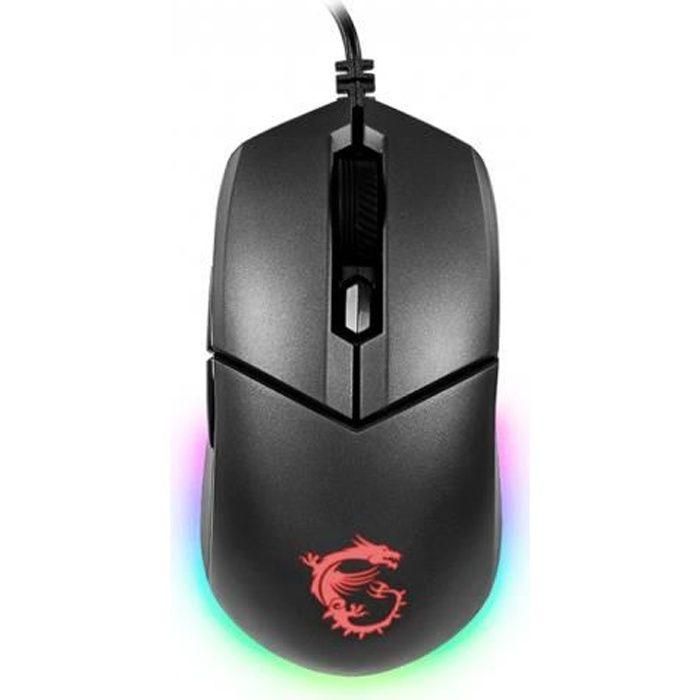 MSI Clutch GM11 Ratón Gaming RGB con 8 efectos de luz, Sensor óptico PMW-3325, 5 niveles DPI, Diseño ambidiestro MSI Clutch GM11 Ratón Gaming RGB con 8 efectos de luz, Sensor óptico PMW-3325, 5 niveles DPI, Diseño ambidiestro