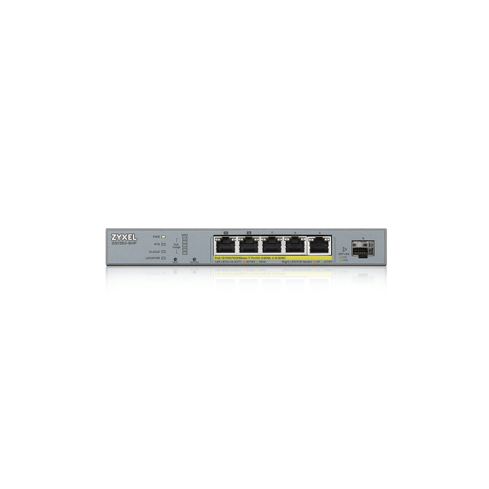 Zyxel GS1350-6HP-EU0101F Switch Gestionado L2 Gigabit Ethernet con PoE, Color Gris 1