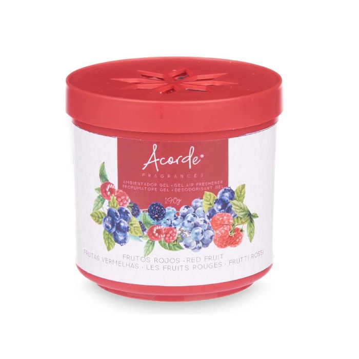 Ambientador De Gel 190Gr Frutos Rojos Acorde 8CM (24 Unidades) 1 Ambientador De Gel 190Gr Frutos Rojos Acorde 8CM (24 Unidades) 1